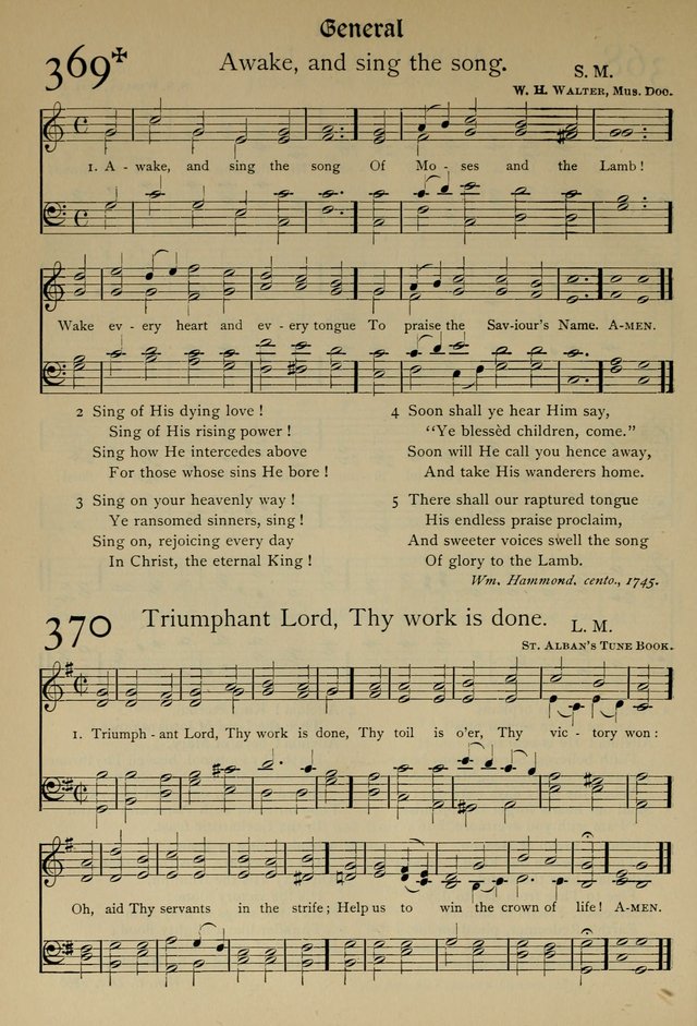 The Hymnal, Revised and Enlarged, as adopted by the General Convention of the Protestant Episcopal Church in the United States of America in the year of our Lord 1892 page 421