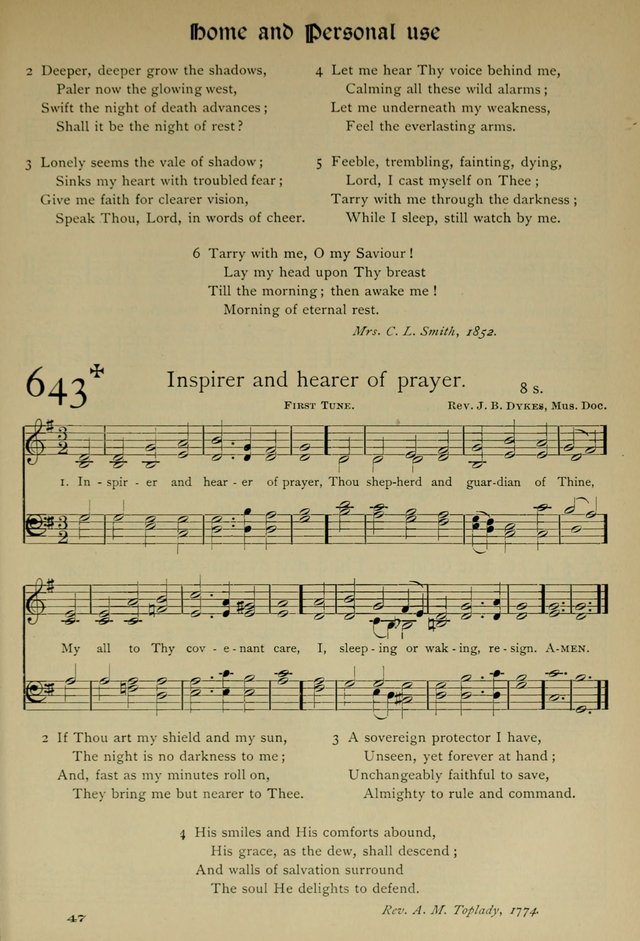 The Hymnal, Revised and Enlarged, as adopted by the General Convention of the Protestant Episcopal Church in the United States of America in the year of our Lord 1892 page 750