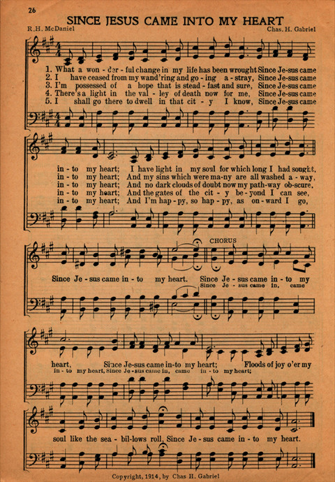 Homer Rodeheaver Gospel Hymns page 19