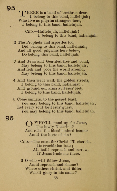 Heavenly Recruit Praise Hymns page 58
