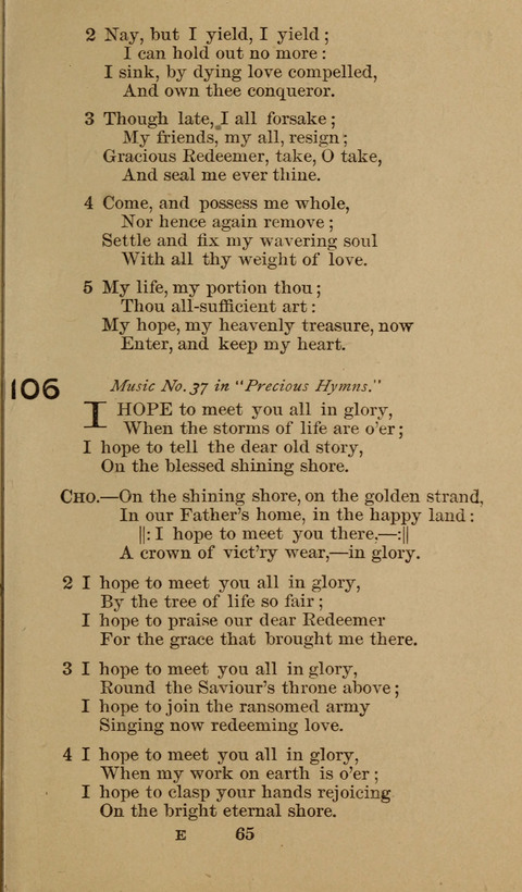 Heavenly Recruit Praise Hymns page 65