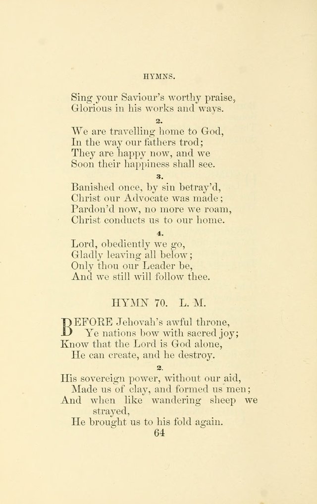 Hymns Recommended for use in the Reformed Episcopal Church page 71