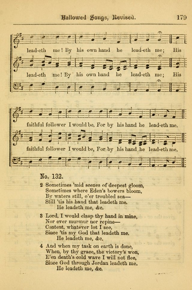 Hallowed Songs: for prayer and social meetings, containing hymns and tunes, carefully selected from all sources, both old and new, and are of the most spiritual..(Newly Revised) page 179