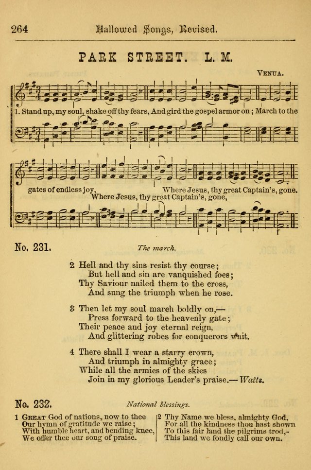 Hallowed Songs: for prayer and social meetings, containing hymns and tunes, carefully selected from all sources, both old and new, and are of the most spiritual..(Newly Revised) page 264