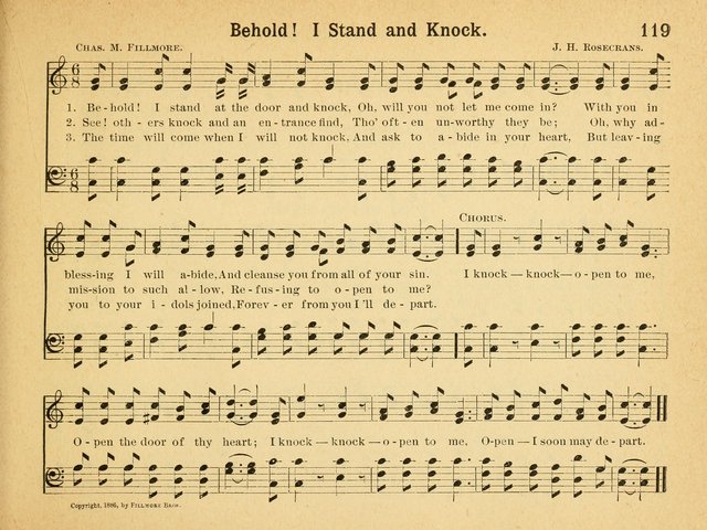 Heart Songs For Sunday Schools 119 Behold I Stand At