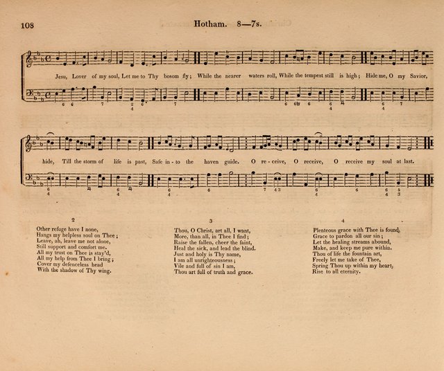 Harmonia Sacra: a Compilation of Psalm and Hymn Tunes [from the most celebrated European masters] page 108