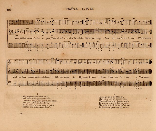 Harmonia Sacra: a Compilation of Psalm and Hymn Tunes [from the most celebrated European masters] page 122