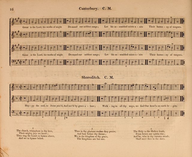 Harmonia Sacra: a Compilation of Psalm and Hymn Tunes [from the most celebrated European masters] page 16