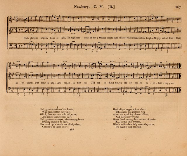 Harmonia Sacra: a Compilation of Psalm and Hymn Tunes [from the most celebrated European masters] page 167
