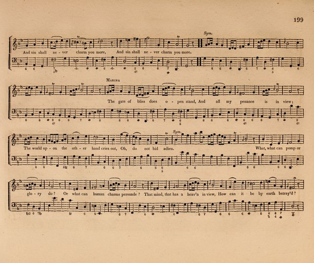 Harmonia Sacra: a Compilation of Psalm and Hymn Tunes [from the most celebrated European masters] page 199