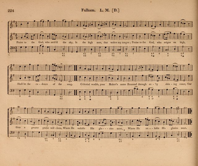 Harmonia Sacra: a Compilation of Psalm and Hymn Tunes [from the most celebrated European masters] page 224