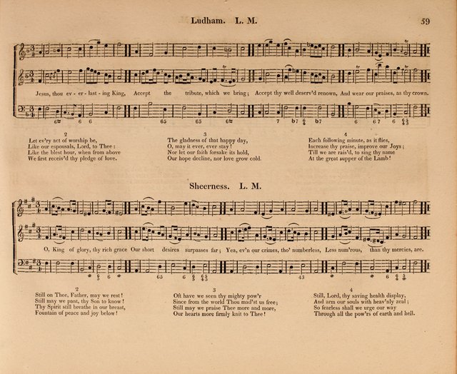 Harmonia Sacra: a Compilation of Psalm and Hymn Tunes [from the most celebrated European masters] page 59