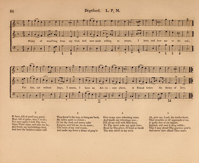 Harmonia Sacra: a Compilation of Psalm and Hymn Tunes [from the most celebrated European masters] page 66