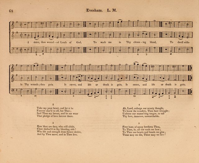 Harmonia Sacra: a Compilation of Psalm and Hymn Tunes [from the most celebrated European masters] page 68