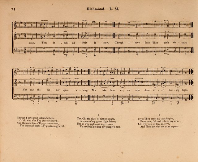 Harmonia Sacra: a Compilation of Psalm and Hymn Tunes [from the most celebrated European masters] page 78
