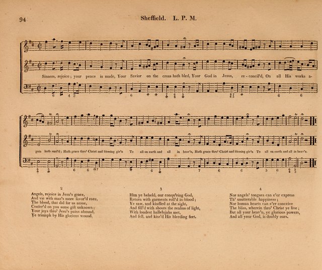 Harmonia Sacra: a Compilation of Psalm and Hymn Tunes [from the most celebrated European masters] page 94
