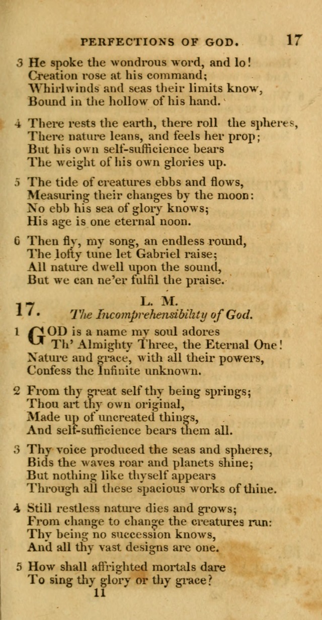 Hymns, Selected and Original: for public and private worship (1st ed.) page 11