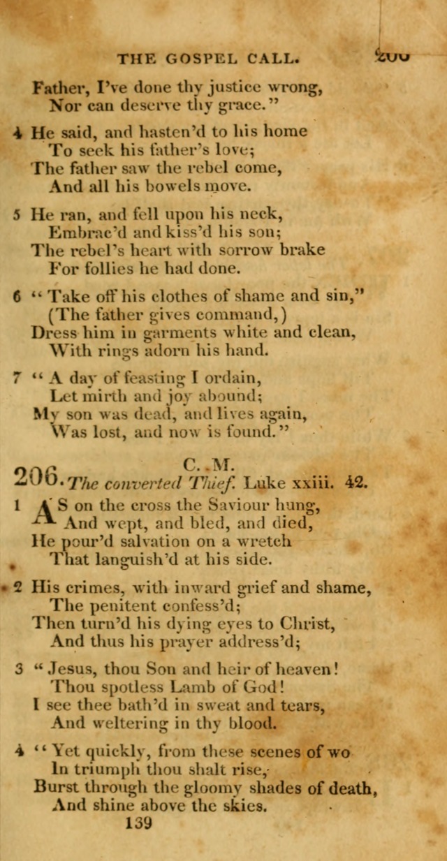 Hymns, Selected and Original: for public and private worship (1st ed.) page 139
