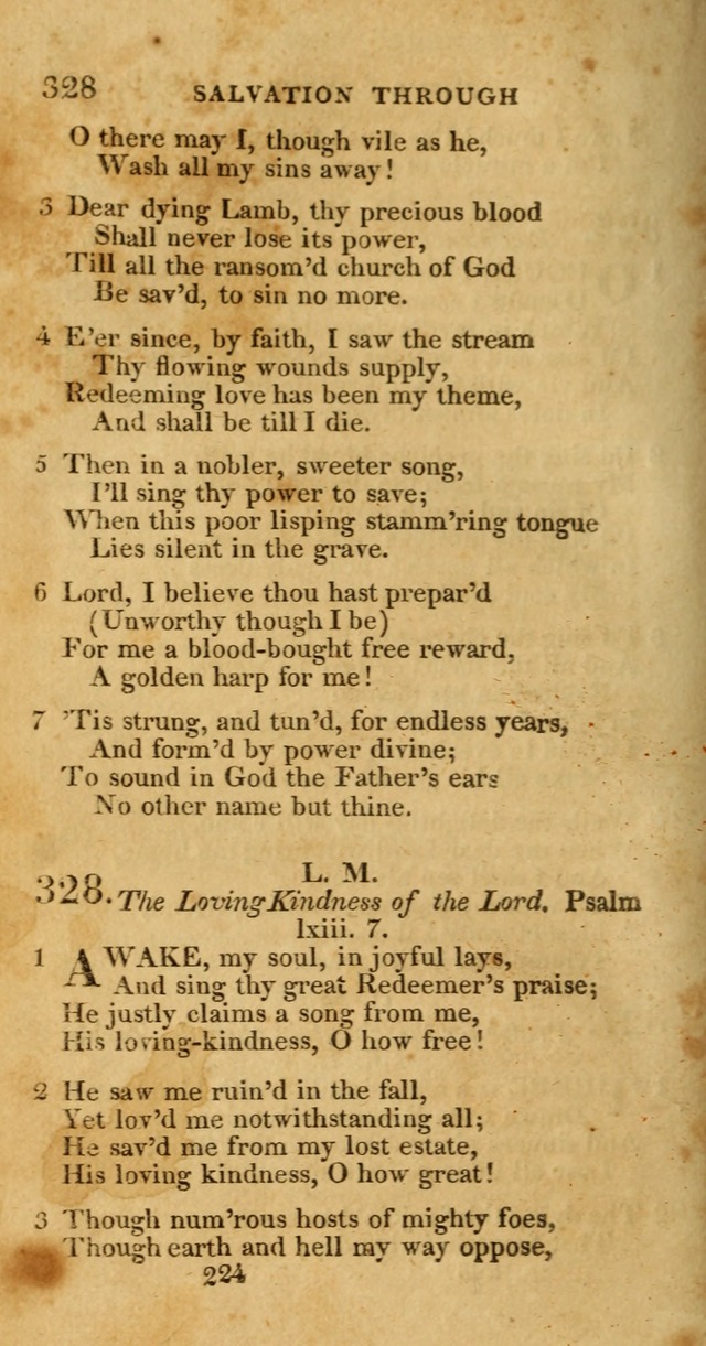 Hymns, Selected and Original: for public and private worship (1st ed.) page 224