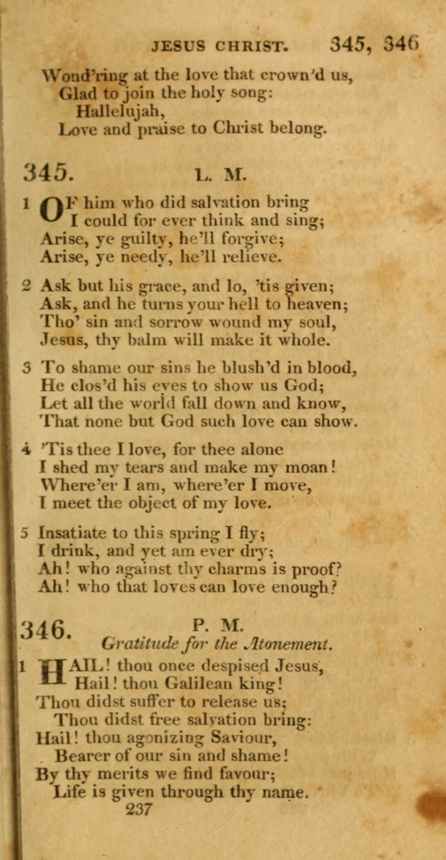 Hymns, Selected and Original: for public and private worship (1st ed.) page 237