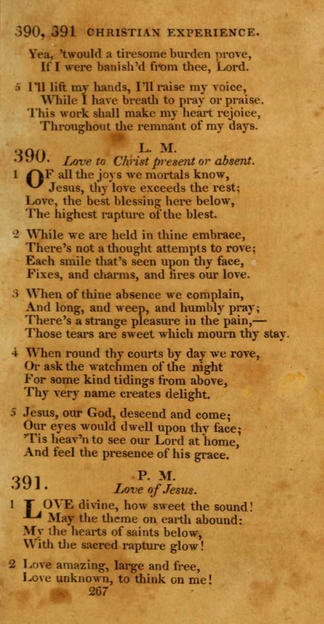 Hymns, Selected and Original: for public and private worship (1st ed.) page 267