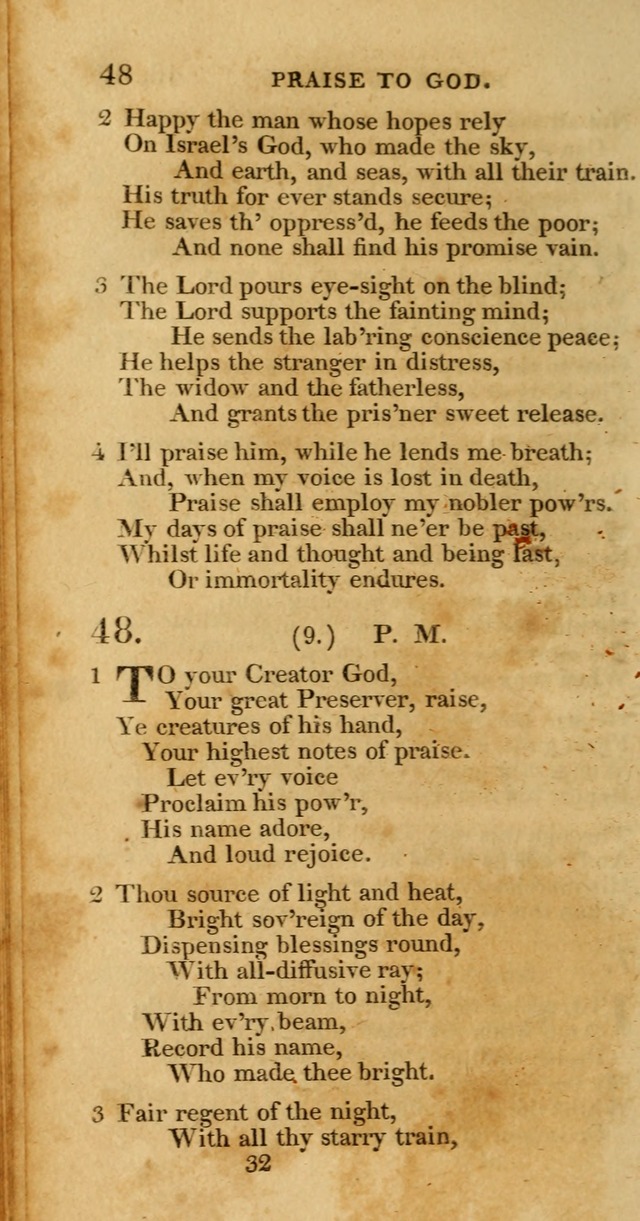 Hymns, Selected and Original: for public and private worship (1st ed.) page 32