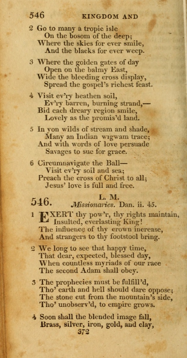 Hymns, Selected and Original: for public and private worship (1st ed.) page 372