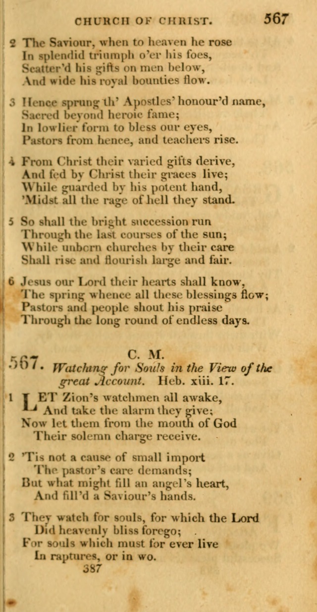 Hymns, Selected and Original: for public and private worship (1st ed.) page 387