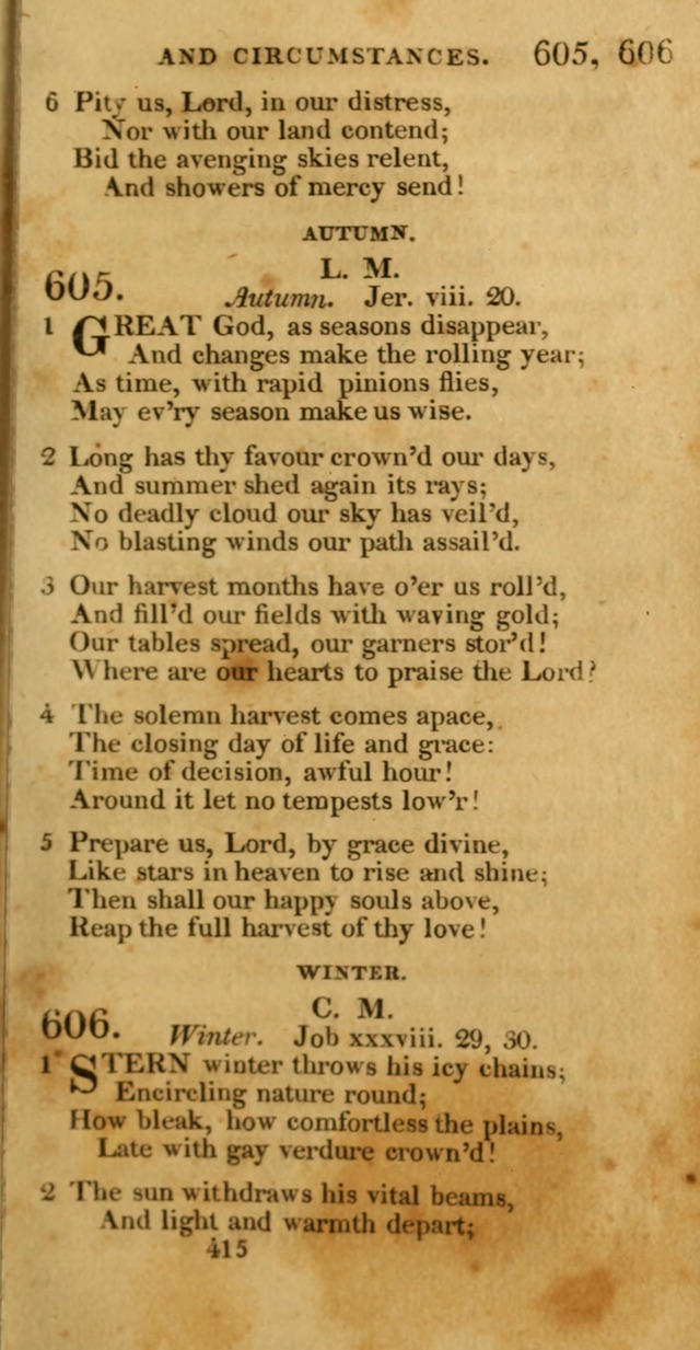 Hymns, Selected and Original: for public and private worship (1st ed.) page 415
