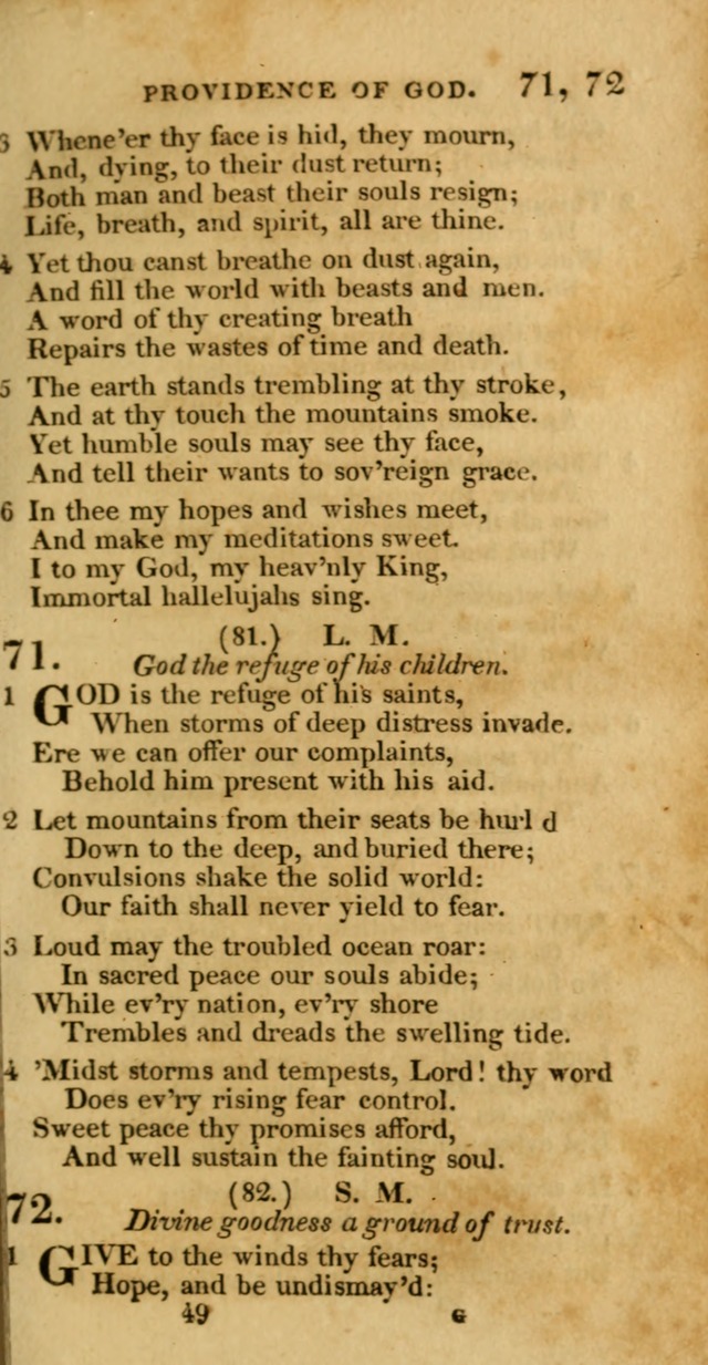 Hymns, Selected and Original: for public and private worship (1st ed.) page 49