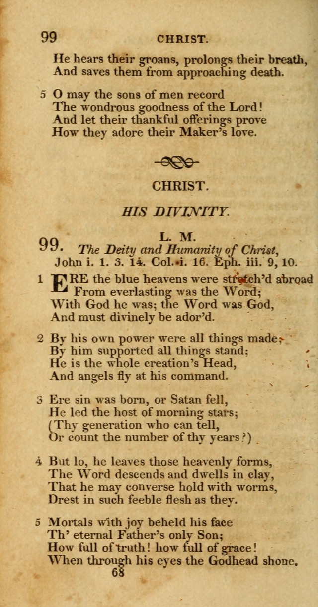 Hymns, Selected and Original: for public and private worship (1st ed.) page 68
