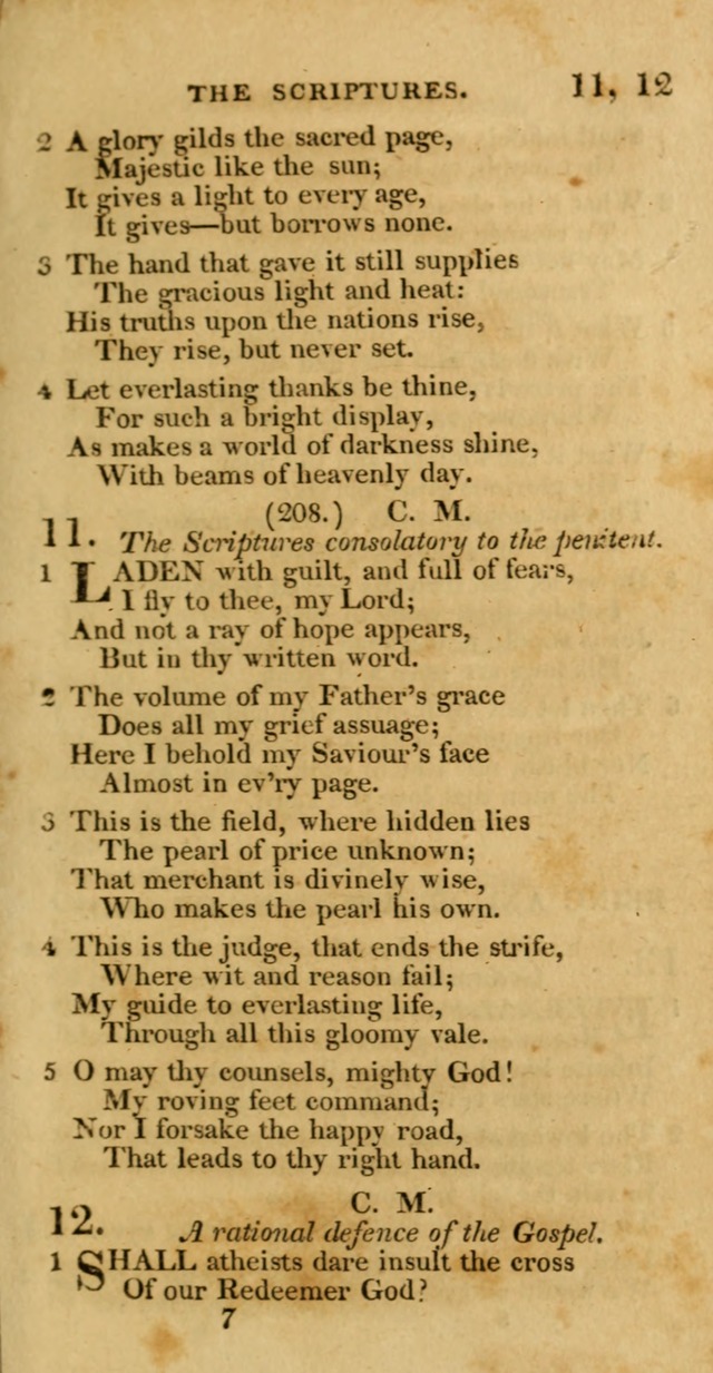 Hymns, Selected and Original: for public and private worship (1st ed.) page 7