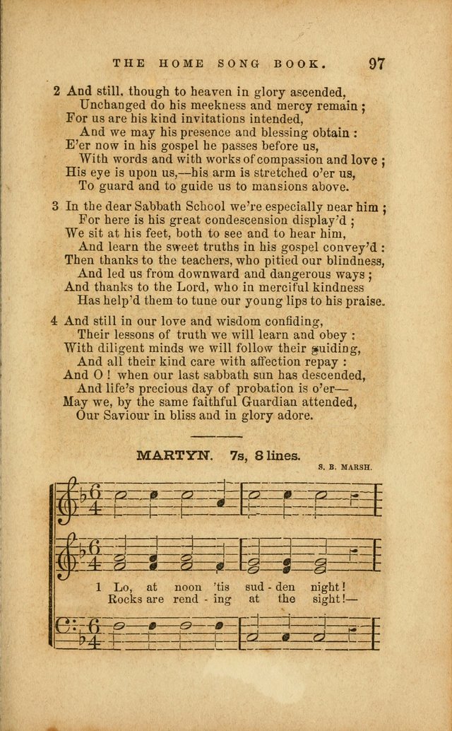 Home Song Book, prepared for the use of the Children of the Home for the Friendless page 85