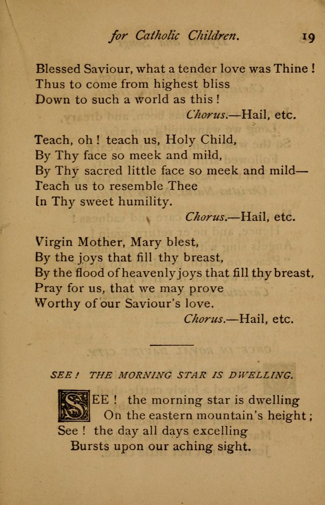 Hymns and Songs for Catholic Children page 19