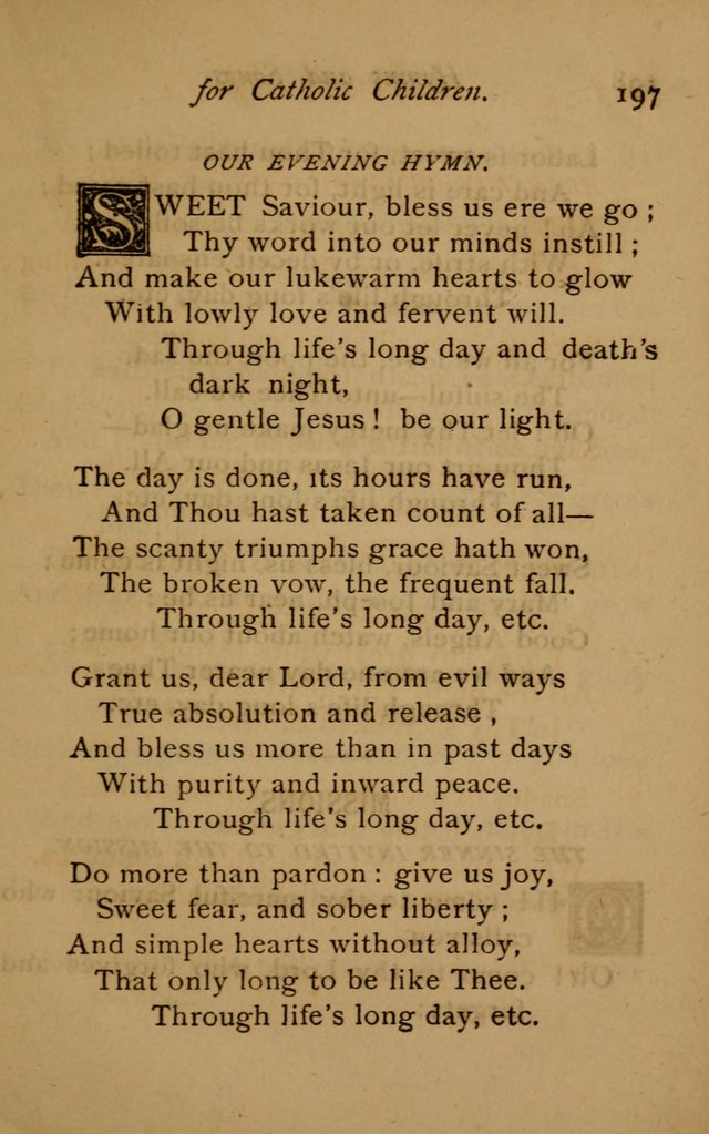 Hymns and Songs for Catholic Children page 197