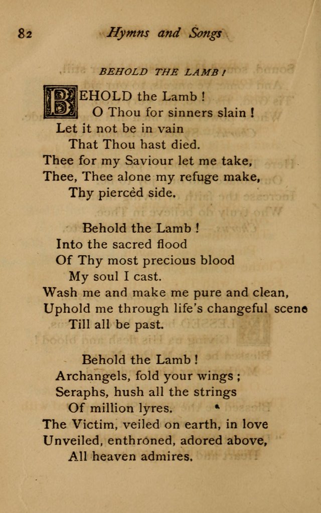 Hymns and Songs for Catholic Children page 82