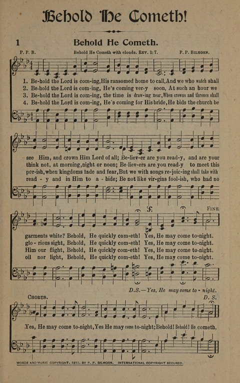 Hymns of the Second Coming of Our Lord Jesus Christ page 1