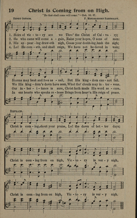 Hymns of the Second Coming of Our Lord Jesus Christ page 19