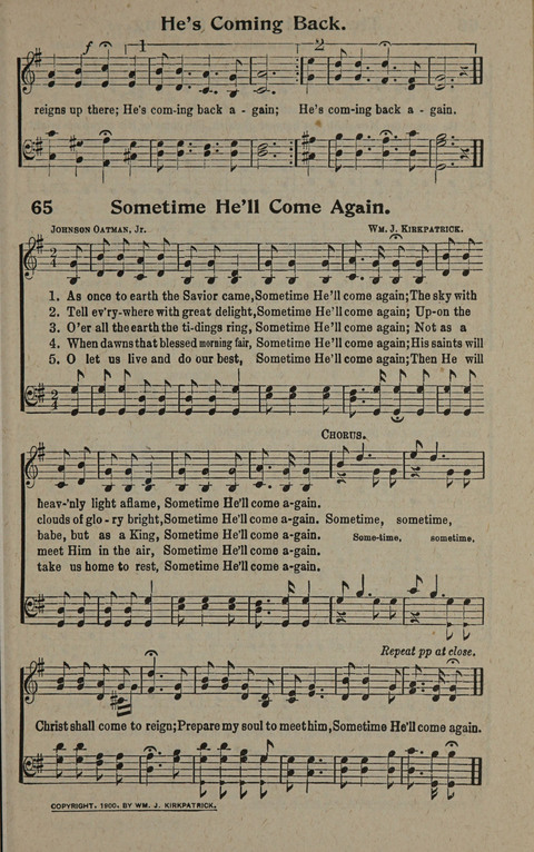 Hymns of the Second Coming of Our Lord Jesus Christ page 65