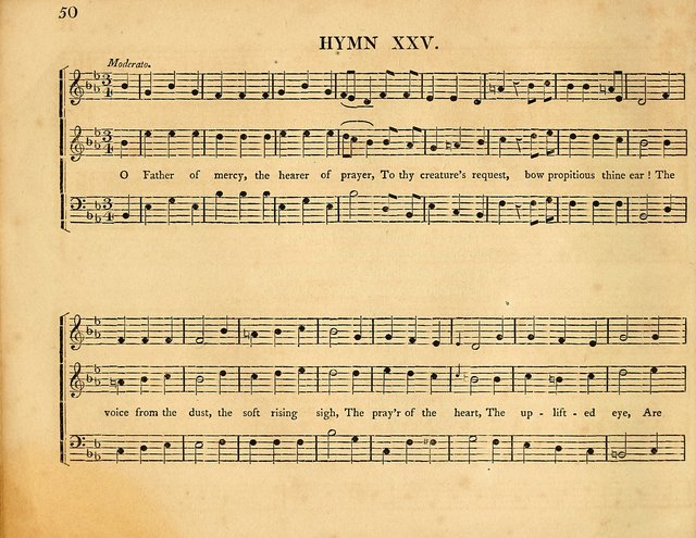 Hymns, Suitable for the Devotion of  Families and Churches: selected from various authors page 50