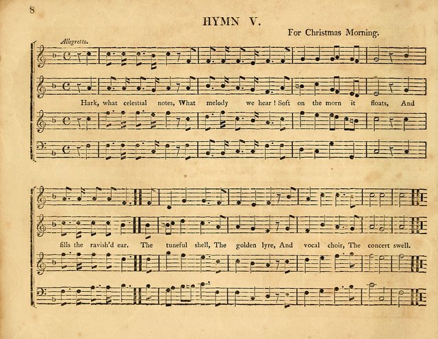 Hymns, Suitable for the Devotion of  Families and Churches: selected from various authors page 8