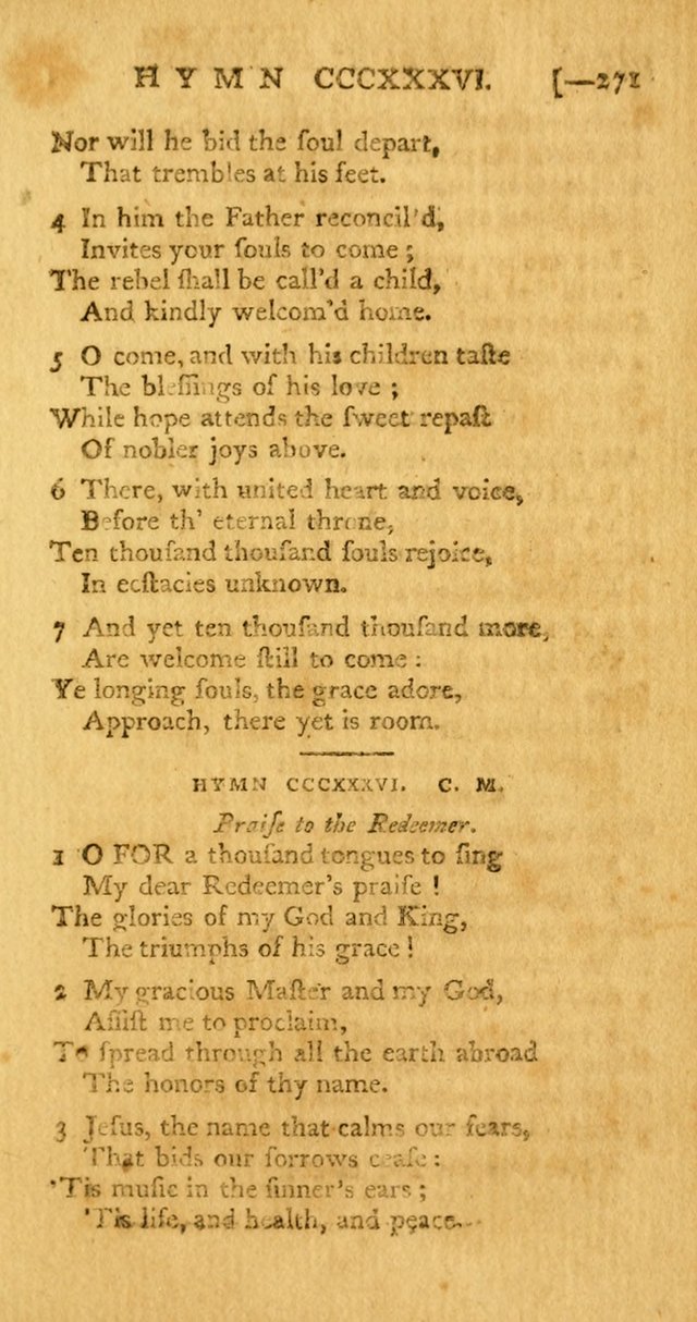 The Hartford Selection of Hymns from the Most Approved Authors: to which are added a number never before published page 276