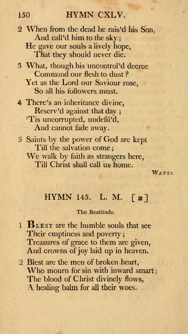 Hymns, Selected from the Most Approved Authors, for the use of Trinity Church, Boston page 151