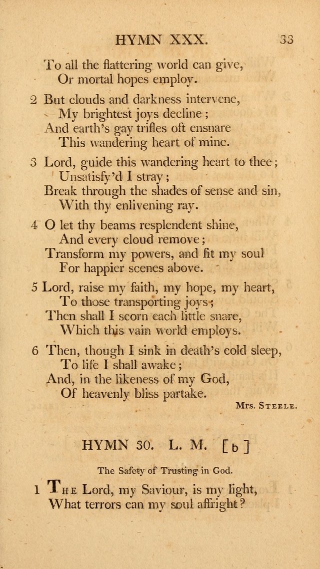 Hymns, Selected from the Most Approved Authors, for the use of Trinity Church, Boston page 34