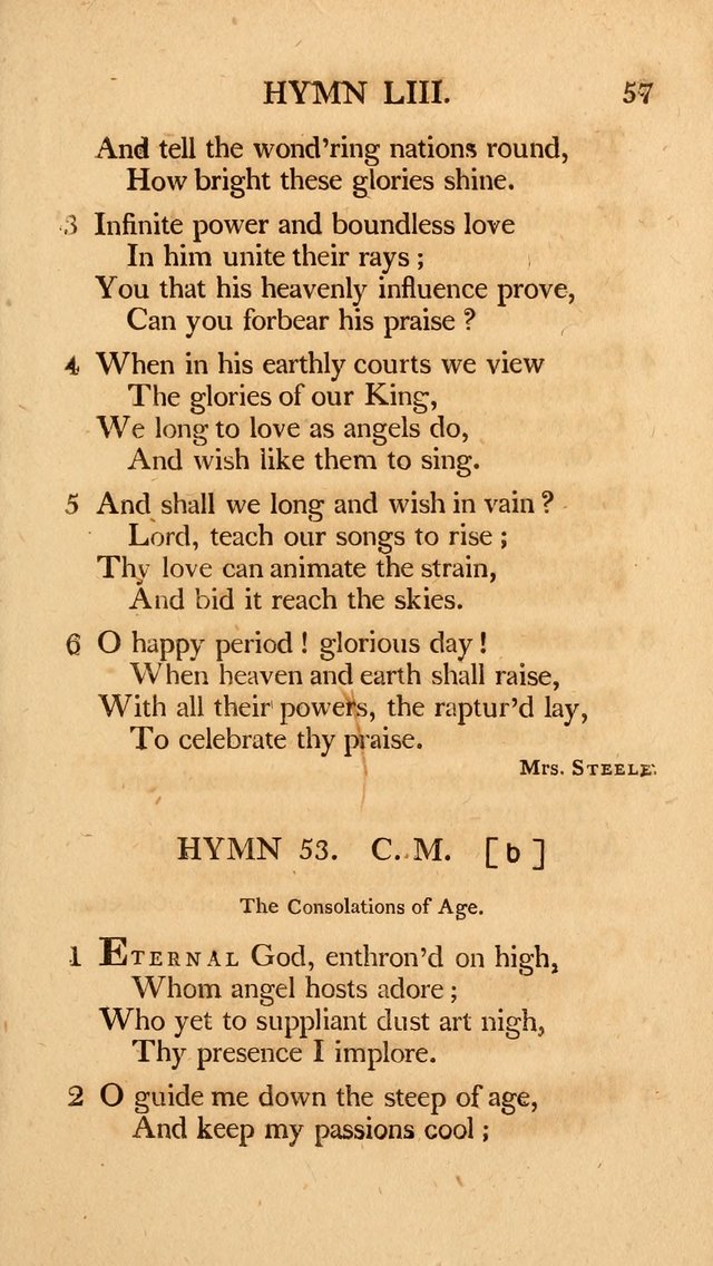 Hymns, Selected from the Most Approved Authors, for the use of Trinity Church, Boston page 58