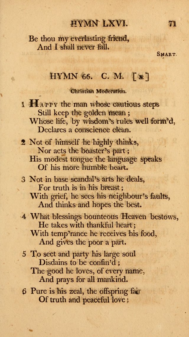 Hymns, Selected from the Most Approved Authors, for the use of Trinity Church, Boston page 72
