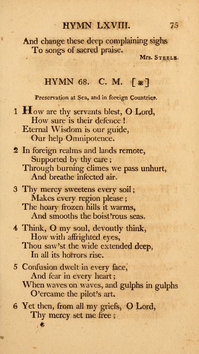 Hymns, Selected from the Most Approved Authors, for the use of Trinity Church, Boston page 74