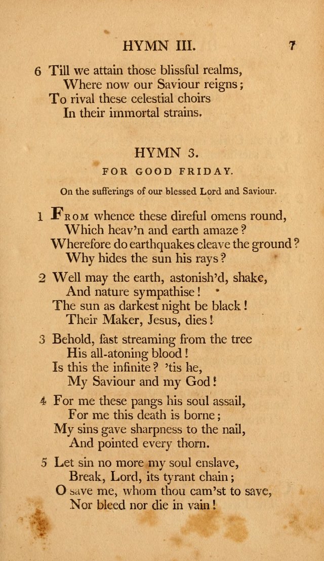 Hymns, Selected from the Most Approved Authors, for the use of Trinity Church, Boston page 8