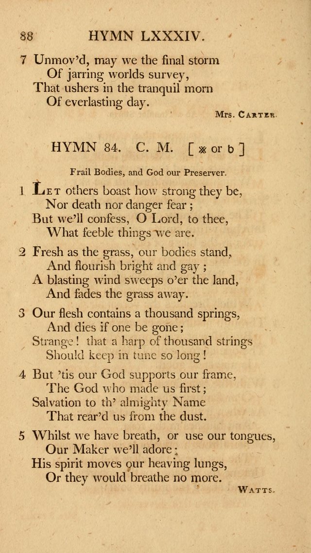 Hymns, Selected from the Most Approved Authors, for the use of Trinity Church, Boston page 89