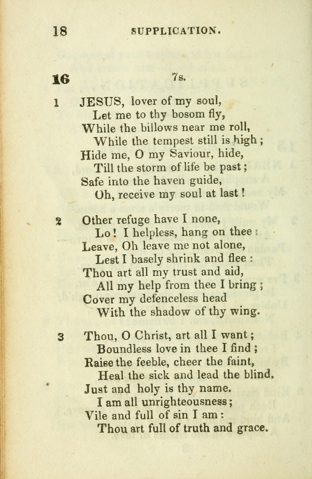 Hymns for Social Meetings page 18